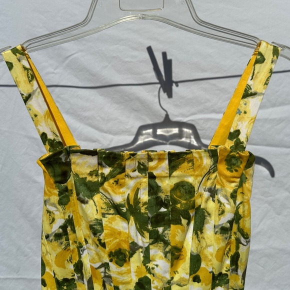 Maggy London yellow floral sleeveless dress size 8.NWT - Picture 6 of 9